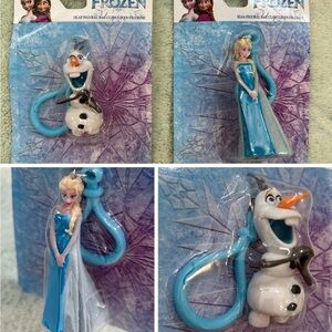 Disney Frozen Olaf & Elsa Clips/Keychain/Figures (set of 2 for $25, or $15 each)